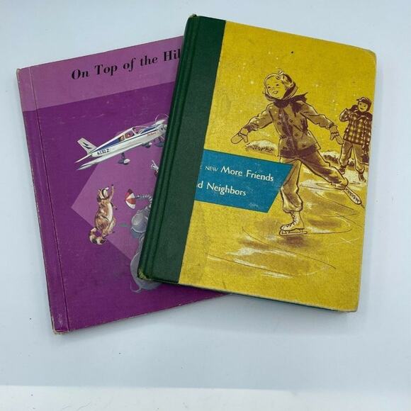 On Top of the Hill And The New More Friends Books Vintage Curriculum Set of Two - Picture 1 of 7